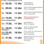 Mai-Gottesdienste in Braunsfeld