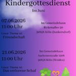 Gemeinsame Kindergottesdienste im Juni