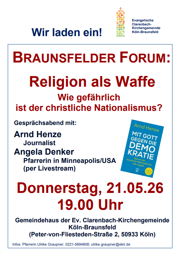 Gesprächsabend am 21.05.26 im Rahmen des Braunsfelder Forums