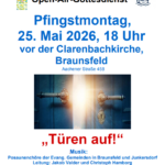 Ökumenischer Open-Air-Gottesdienst am 25. Mai 2026 vor der Clarenbachkirche