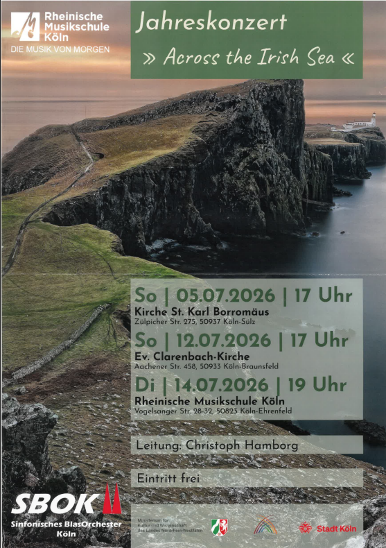 Konzert SBKO am 12.07. in der Clarenbachkirche