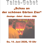 Ökumenisches Taizégebet am 14.06.26